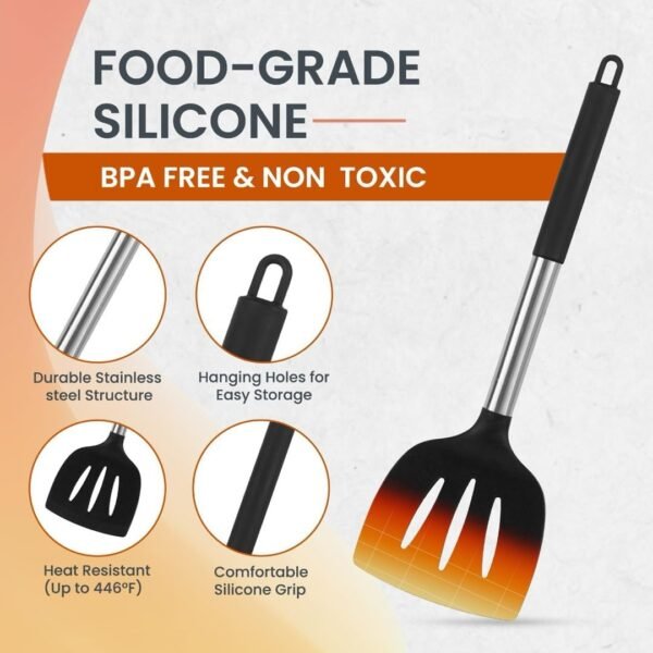 40PCs Silicone Cooking Utensils Set 446℉ Heat Resistance - Image 6